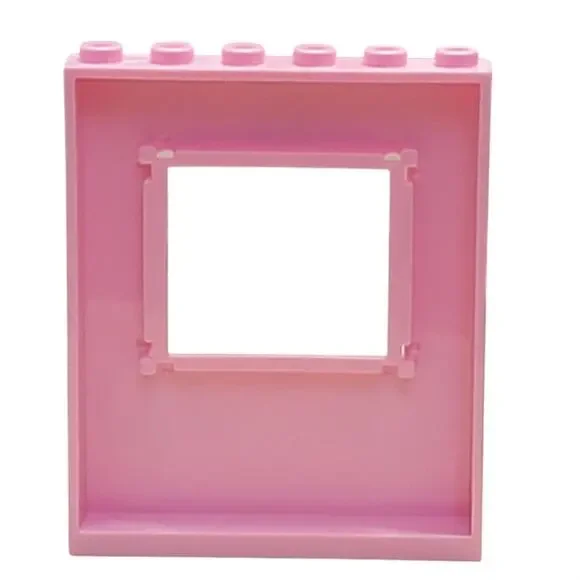 LEGO Princess Play Castle Window Pink‎ Roses Crown 15627pb003 10668 1x6x6 Parts - Picture 2 of 2